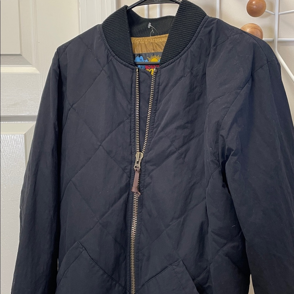 Eddie Bauer - Classic Work Wear Quilted Skyliner Jacket - Black / Golden - S
